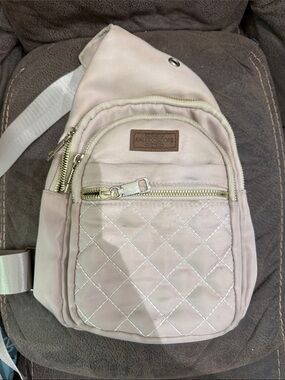 Kaleidoscope Quilted Blush Sling Bag